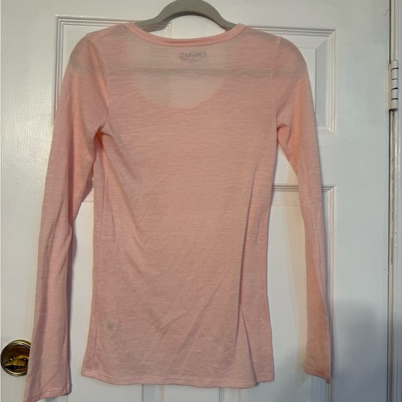 Mudd Women's Light Pink Long Sleeve Tee - Picture 4 of 4